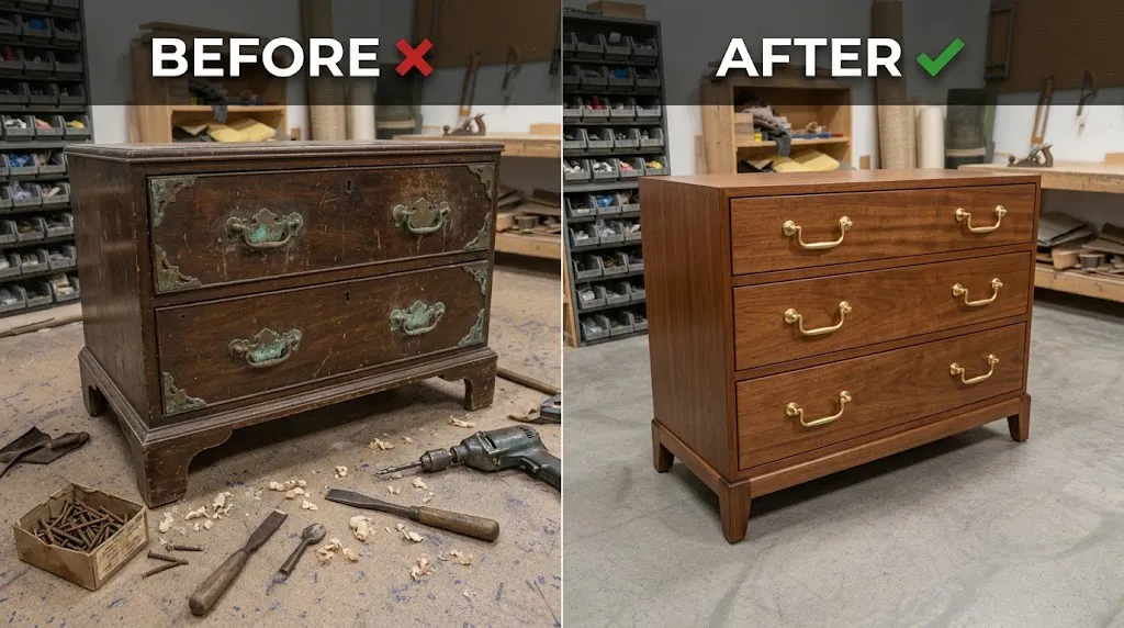 Furniture repair project in Tallahassee