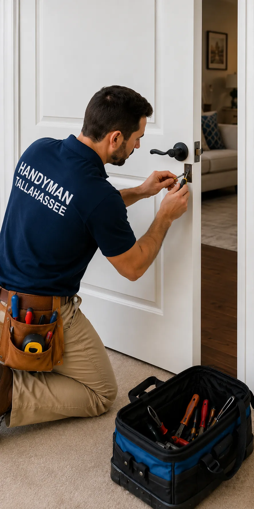 Interior door installation in Tallahassee