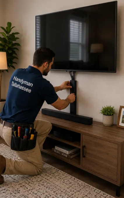 TV cable management and cord concealment