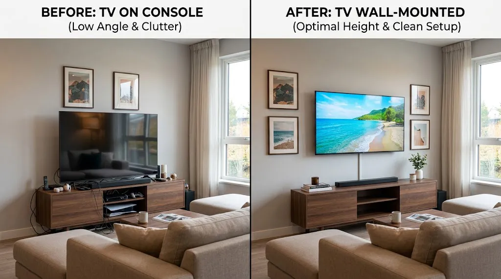 TV mounting project in Tallahassee