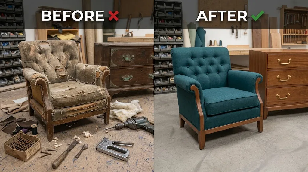 Furniture repair project in Tallahassee