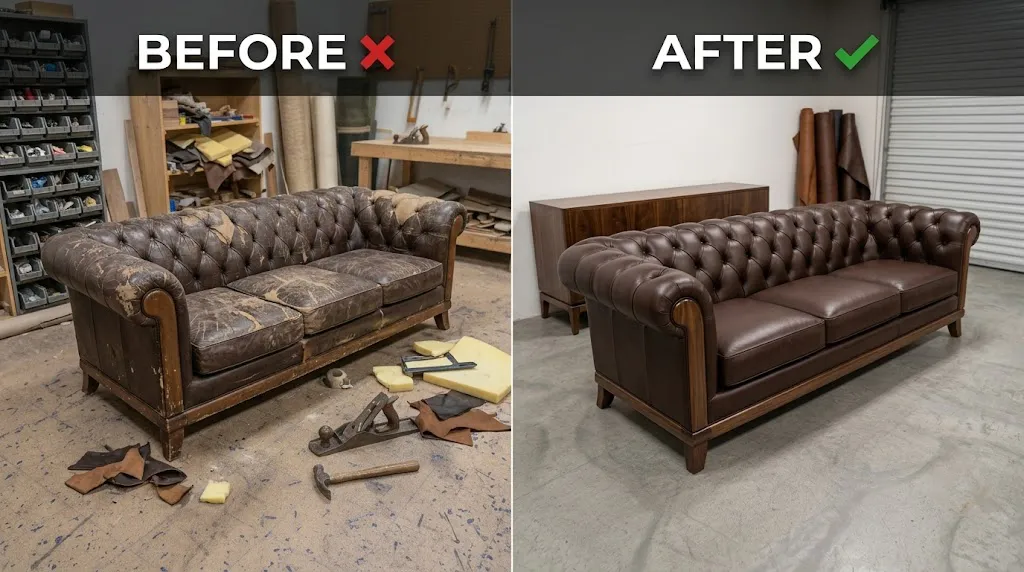 Furniture repair project in Tallahassee